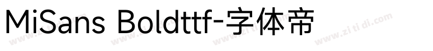 MiSans Boldttf字体转换